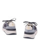 Brunello Cucinelli Sneakers din Piele și Nubuck Bleumarin